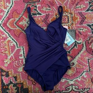 MiracleSuit Oceanus Eggplant One Piece Swimsuit 12